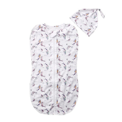 Image of 2PCS Soft Baby Swaddle Muslin Blanket