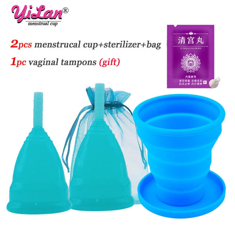 Image of 2pcs Menstrual Cup Medical Grade