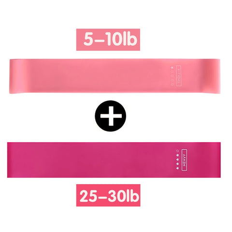 Image of 5pcs Elastic Bands For Fitness Gum Exercise Gym