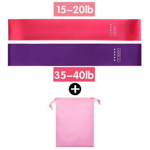 Image of 5pcs Elastic Bands For Fitness Gum Exercise Gym