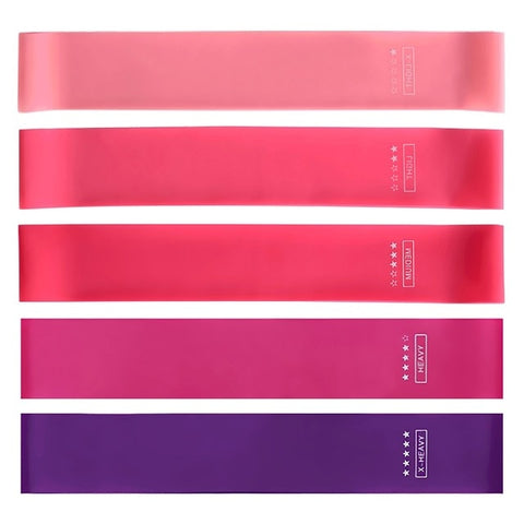 Image of 5pcs Elastic Bands For Fitness Gum Exercise Gym