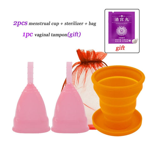 Image of 2pcs Menstrual Cup Medical Grade