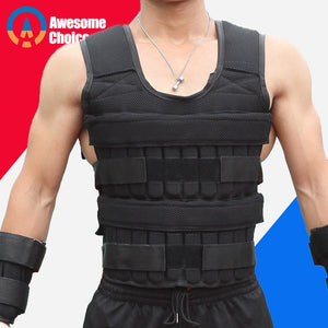 30KG Loading Weight Vest For Boxing Weight Training Workout