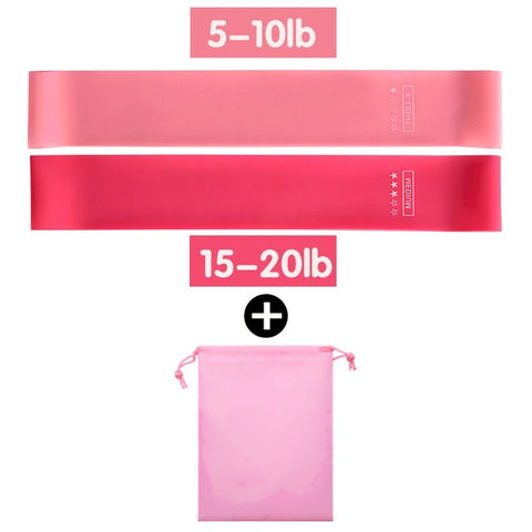 Image of 5pcs Elastic Bands For Fitness Gum Exercise Gym