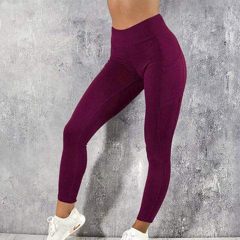 Image of Women Gym Leggings Sexy Fitness Push Up