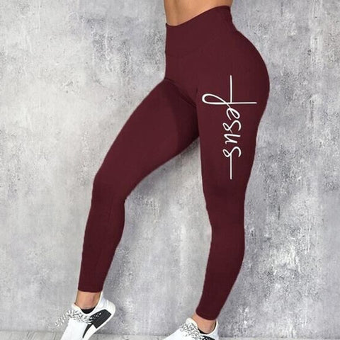 Image of Women Gym Leggings Sexy Fitness Push Up